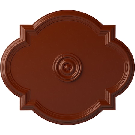 Waltz Ceiling Medallion (Fits Canopies up to 5 1/4"), 24"W x 20 1/2"H x 1 1/8"P, Firebrick